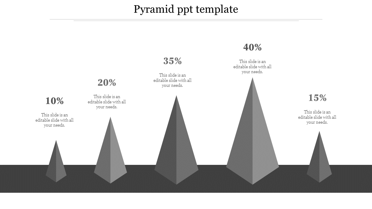 Free - Growth Analysis Pyramid PPT Template For Presentation